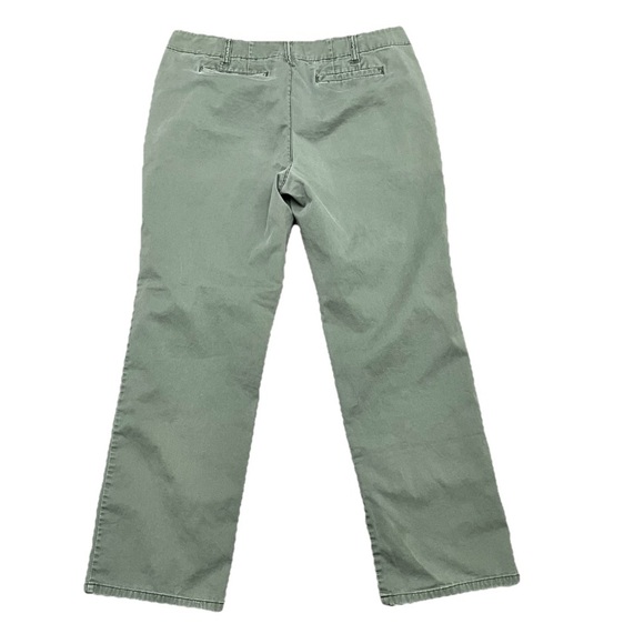 Vintage Retro Y2k Green Straight Leg Khaki Pants Preppy Coastal Beach Busines 12 - Picture 3 of 8
